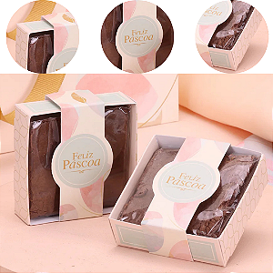 25 CAIXA PARA BROWNIE PÁSCOA 6X6 CELEBRAR 5587 ( PASCOA JANGO 2026 )