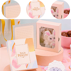 10 CARTÕES PARA BISCOITO COM VISOR CELEBRAR 5527 ( PASCOA JANGO 2026 )