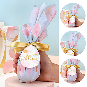 5 EMBALAGEM DE TECIDO OVO PÁSCOA 100/150G CELEBRAR 5775 ( PASCOA JANGO 2026 )