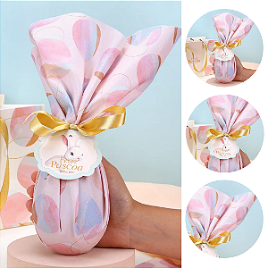 5 EMBALAGEM DE TECIDO OVO PÁSCOA 200/250G CELEBRAR 5776 ( PASCOA JANGO 2026 )