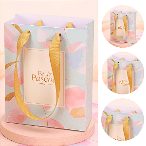 10 SACOLA PÁSCOA MINI 16X13X7CM CELEBRAR 5719 ( PASCOA JANGO 2026 )