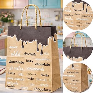 10 SACOLA CHOCOLATE M 20X15X25CM 6581 (LC) PASCOA 2026