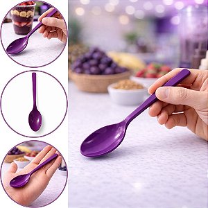500 COLHER PARA AÇAI 15,5 CM ROXA