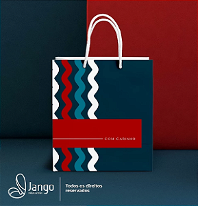 10 SACOLA PRESENTE GRANDE 32X26X23 POLO 1160 ( DIA DOS NAMORADOS JANGO 2026 ) OUTLET