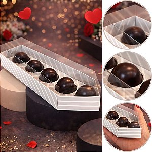 10 EMBALAGEM CAIXA GRAVATA 5 DOCES PACIFIC TAMPA ACETATO 2061  ( DIA DOS NAMORADOS JANGO 2026 ) OUTLET