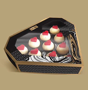 10 CAIXA 10 DOCES CORAÇÃO COM VISOR ONIX 2072 ( DIA DOS NAMORADOS JANGO 2026 ) OUTLET