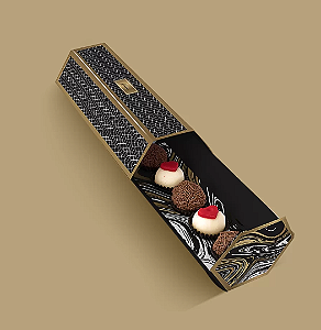 10 CAIXAS ESTOJO 5 DOCES ALFAJOR PÃO DE MEL LINHA ONIX 2073 ( DIA DOS NAMORADOS JANGO 2026 ) OUTLET