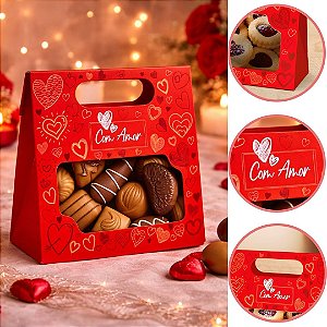 10 SACO PRACTICE COM VISOR E ALÇA 13×5,5×13 COM AMOR 5965 ( DIA DOS NAMORADOS IDEIA 2026 )