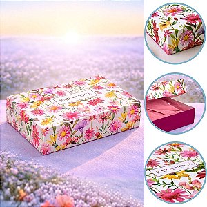 5 CAIXA PRESENTE MÃES M 25X20X5 VIOLETA 6005 ( DIA DAS MÃES IDEIA 2026 )