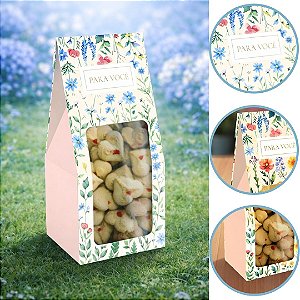 10 SACO PRACTICE P COM VISOR FLORES 8x7x19CM 5992 ( DIA DAS MÃES IDEIA 2026 ) HOT STAMPING