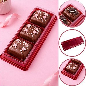 10 CAIXA P/ 3 DE PÃO DE MEL EMBALAGEM VERMELHO BWB 14332