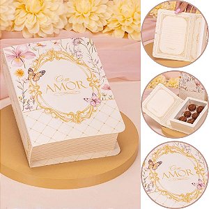 5 CAIXA LIVRO P/6 DOCES 4,5X11,8X15,8CM DOLCE VITA 5877 ( MÃES JANGO 2026 )