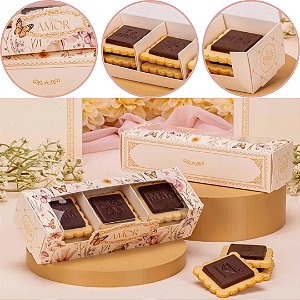 10 CAIXA P/9 BISCOITOS C/ VISOR 4,2X5,5X16,2CM DOLCE VITA 5897 ( MÃES JANGO 2026 )