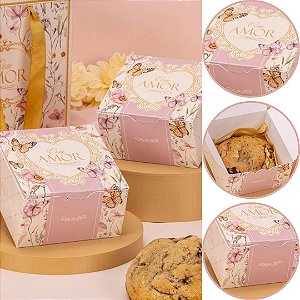 10 CAIXA P/ COOKIE 9X9X5CM DOLCE VITA 5902 ( MÃES JANGO 2026 )