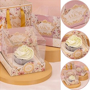 10 CAIXA P/ CUPCAKE 11X11,8X11,8cm 5920 DOLCE VITA ( MÃES JANGO 2026 )