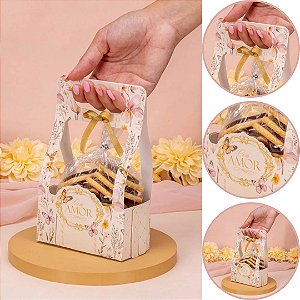 10 CAIXA SUPORTE P/ FLORES 20X6X12cm 5918 DOLCE VITA ( MÃES JANGO 2026 )