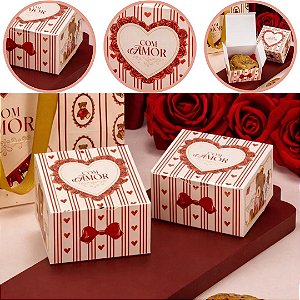 10 CAIXA P/ COOKIE 9X9X5CM 5901 DOLCE AMORE ( NAMORADOS JANGO 2026 )