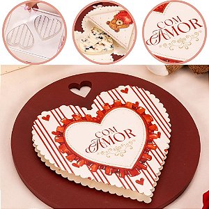 10 CAIXA P/ BARRINHA CORAÇÃO C/ FORMA 5955 DOLCE AMORE ( NAMORADOS JANGO 2026 ) 5888