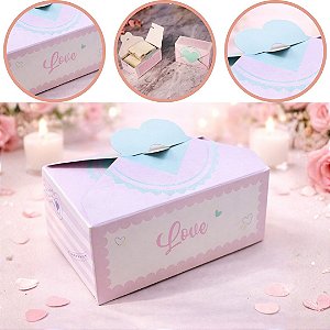10 CAIXA ENVELOPE (06 DOCES) WITH LOVE 5x12x8 cm 4923 ( DIA DAS MÃES IDEIA 2026 ) OUTLET
