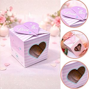 10 CAIXA POP UP C/ VISOR - WITH LOVE 12x10x10 cm 4918 ( DIA DAS MÃES IDEIA 2026 ) OUTLET