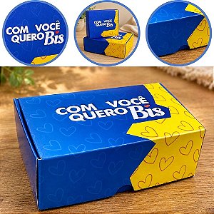 10 CAIXA (06 DOCES) QUERO BIS 4x12x8 cm 4936 ( DIA DOS NAMORADOS IDEIA ) OUTLET