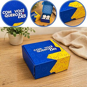 10 CAIXA (04 DOCES) QUERO BIS 4x8x8 cm 4935 ( DIA DOS NAMORADOS IDEIA ) OUTLET