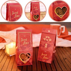 10 SACO PRACTICE ESPECIAL C/ VISOR - SWEET LOVE  4x8x8 cm 4905 ( DIA DOS NAMORADOS IDEIA ) OUTLET