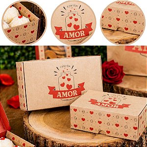 10 CAIXA ( 6 DOCES ) KRAFT CONTÉM AMOR 4363 ( DIA DOS NAMORADOS IDEIA ) OUTLET