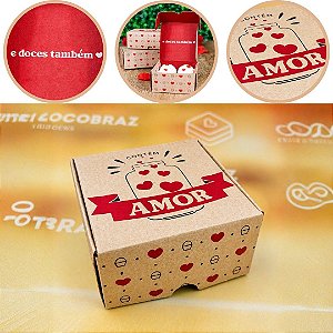 10 CAIXA (4 DOCES) KRAFT CONTÉM AMOR 4362 ( DIA DOS NAMORADOS IDEIA ) OUTLET