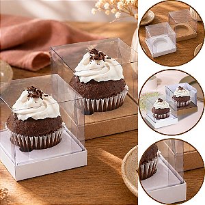 10 CAIXA DUPLA FACE KRAFT/BRANCO P/ CUPCAKE 4815 (IDEIA)