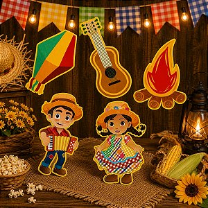 5 DECORACÕES DE PAREDE NOSSO ARRAIA 6029 IDEIA ( FESTA JUNINA 2026 ) BALANÇO OK