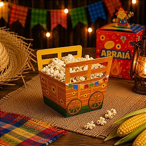 10 CACHEPOT CARROÇA NOSSO ARRAIA 6017 IDEIA ( FESTA JUNINA 2026 )