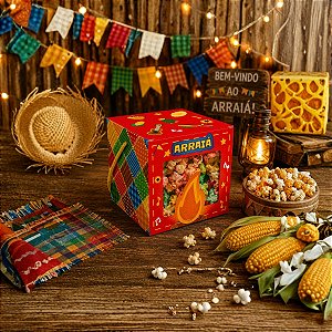 10 CAIXA COM VISOR E ALÇA NOSSO ARRAIA 6016 IDEIA ( FESTA JUNINA 2026 ) BALANÇO OK