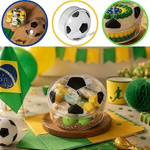 CAIXA BOLA BOX COPA TRANSPARENTE 500ML  (BLUE STAR)