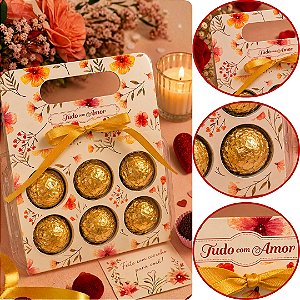 10 MALETA BLISTER (06 DOCES) TUDO COM AMOR 4548 ( DIA DOS NAMORADOS IDEIA 2026 ) OUTLET