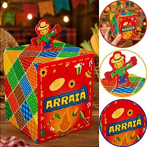 10 CAIXA POP-UP ESPANTALHO NOSSO ARRAIA 6018 ( FESTA JUNINA 2026 )  (BALANÇO OK)