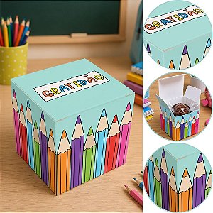10 CAIXA P/ 1 DOCE 5X5X5 6032 (IDEIA DIA DOS PROFESSORES)