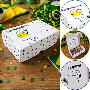 10 EMBALAGEM P/ 06 DOCES BRASIL 4003 ( COPA DO MUNDO 2026 ) IDEIA OUTLET
