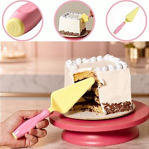 1 ESPATULA DE CORTE PARA BOLO ROSA CANDY (BLUESTAR)