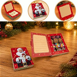 10 CAIXA CARTÃO BISCOITOS DE NATAL C/ VISOR 12X10X3 6165 ( NATAL IDEIA 2026 )
