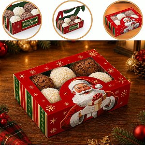 10 CAIXA P/  9 DOCES DE NATALC/ VISOR 11X11X4 6169 ( NATAL IDEIA 2026 )