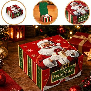 10 CAIXA P/ 4 DOCES DE NATAL 8X8X4 6172 ( NATAL IDEIA 2026 )