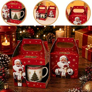10 CAIXA MALETA P/ CANECA NATAL 11X8X10 6179 ( NATAL IDEIA 2026 )