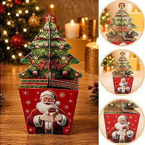 10 CAIXA LEMBRANCINHA ARVORE NATAL 8X8X6 6180 ( NATAL IDEIA 2026 )