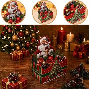 10 CACHEPOT P/ PRESENTE NATAL 12X8X16 6185 ( NATAL IDEIA 2026 )