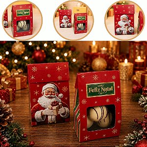 10 SACO LEMBRANCINHA NATAL C/ VISOR PP 7X5X12 6187 ( NATAL IDEIA 2026 )