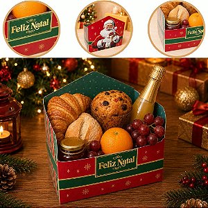 10 CESTA DE NATAL ENVELOPE 21X13X20 6190 ( NATAL IDEIA 2026 )