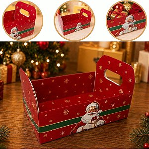 10 CESTA DE NATAL G CAIXOTE 25X18X14 6192 ( NATAL IDEIA 2026 )