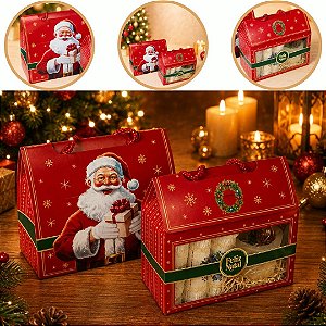 10 MALETA DE PRESENTE C/ VISOR 30X13X25 FELIZ NATAL 6197 ( NATAL IDEIA 2026 )