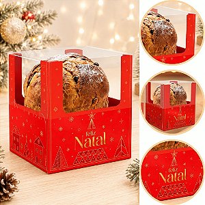 10 CAIXA P/ PANETONE DE 500G 15X15X17 6206 ( NATAL IDEIA 2026 )